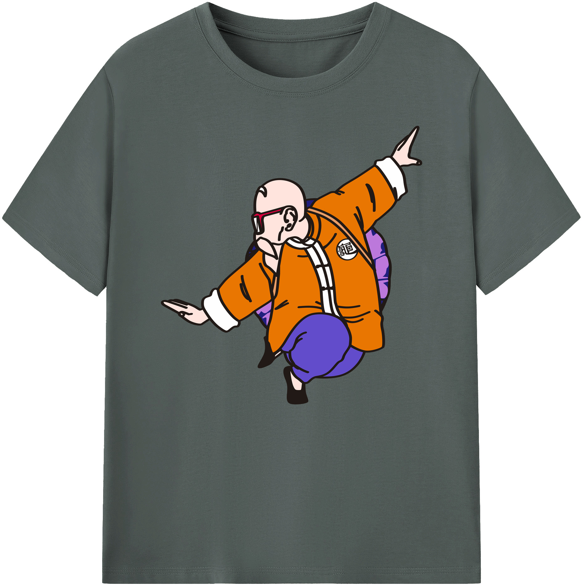 （画像用） ドラゴンボール 亀仙人（かめせんにん） DRAGON BALL Master Roshi Kame Sennin 綿100％ メンズ半袖Tシャツ｜肌触りやわらか＆通気性
